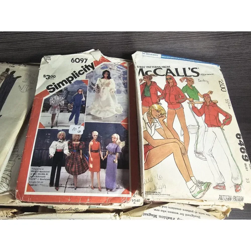 140 Vintage Sewing Patterns 1970s–80s McCall’s Simplicity Butterick Mixed Lot